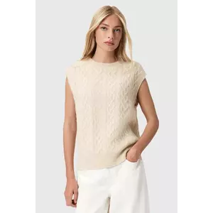 AllSaints vestă din amestec de lână imagine