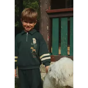 Konges Sløjd hanorac de bumbac pentru copii DOGGY HALF ZIP POLO OCS imagine