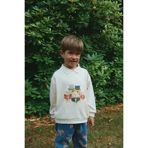 Konges Sløjd longsleeve din bumbac pentru copii SPOTTY LS POLO GOTS imagine