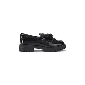 Kurt Geiger London mocasini de piele Bow Crystal Loafer imagine