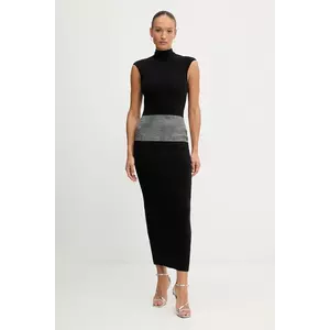 Retrofete rochie din amestec de cașmir Leontine imagine