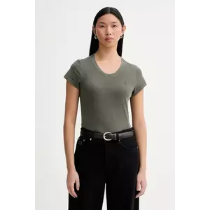 G-Star tricou din bumbac Overdyed eyben slim 2.0 imagine