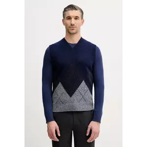 United Colors of Benetton vestă din amestec de lână imagine