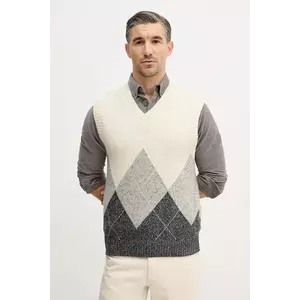 United Colors of Benetton vestă din amestec de lână imagine