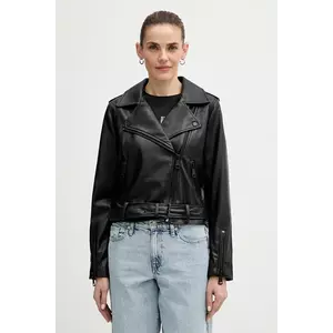 Trussardi geacă biker de piele imagine