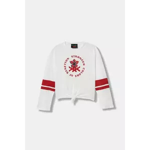 United Colors of Benetton longsleeve din bumbac pentru copii imagine