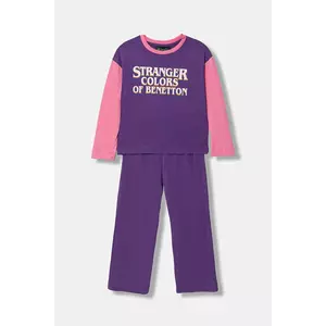 United Colors of Benetton pijamale de bumbac pentru copii imagine