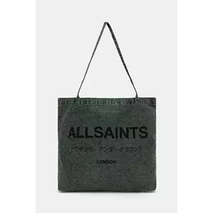 AllSaints geantă de bumbac 38 x 35 x 12 cm imagine