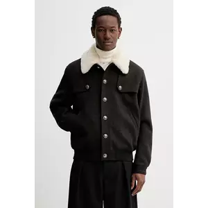 Drôle de Monsieur jachetă din amestec de lână Le Blouson Laine imagine