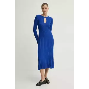 Pepe Jeans rochie din amestec de matase NATASHA imagine