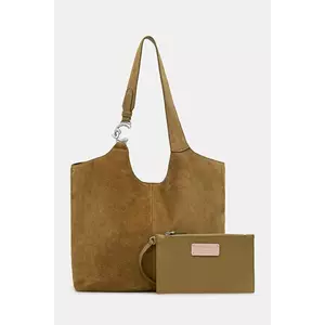 Coccinelle geantă de mână din piele întoarsă imagine