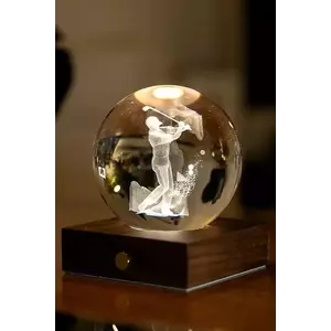 Gingko Design lampă decorativă LED fără fir Amber Crystal Light 9, 5 x 8 x 8 cm imagine