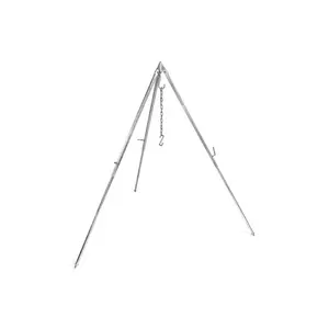 Petromax trepied pliabil deasupra focului de tabără 12 x 144 x 12 cm imagine