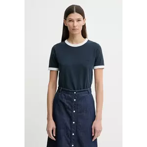 A.P.C. tricou din bumbac T-SHIRT CROP MANCHE COURTE CONTRASTÉ imagine