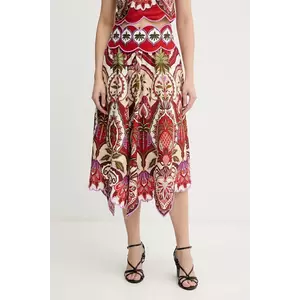 Farm Rio fustă din amestec de in imagine