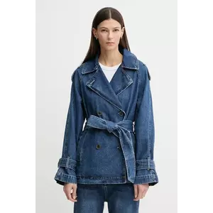 Dkny palton jeans imagine