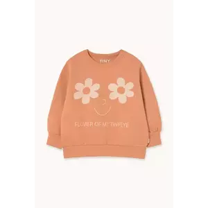 Tinycottons hanorac de bumbac pentru copii FLOWERS EYES GRAPHIC SWEATSHIRT imagine