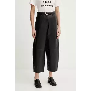 Weekend Max Mara pantaloni de piele PAGANO imagine