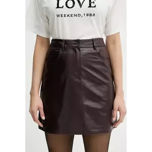 Weekend Max Mara fustă de piele ONCIA imagine