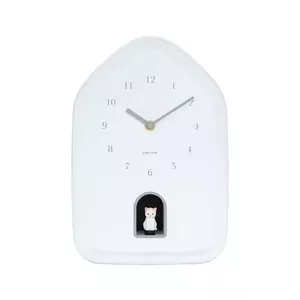 Karlsson ceas de perete cu sunet Modern Kitty 20 x 29 cm imagine