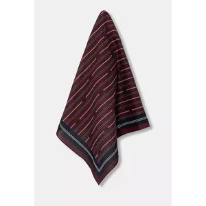 Drôle de Monsieur eșarfă din bumbac Le Foulard Rayure Monogramme imagine