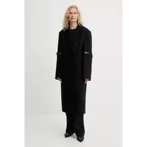 Coperni haină cu lână Logo Belted imagine