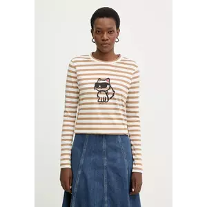 Karl Lagerfeld longsleeve din bumbac IKON imagine