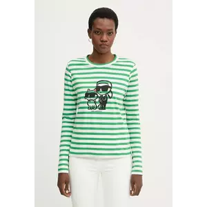 Karl Lagerfeld longsleeve din bumbac IKON imagine