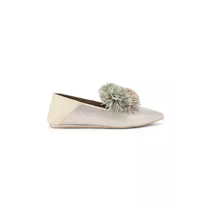 Kurt Geiger London mocasini din piele întoarsă Pom Pom Point Slip On imagine