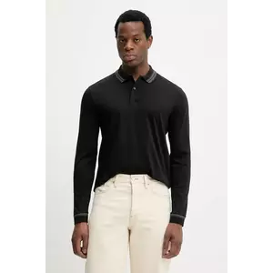 BOSS longsleeve din bumbac H-Pleins 202 imagine