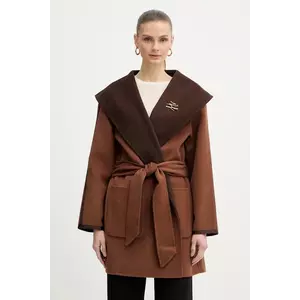 Karl Lagerfeld palton cu două fețe din lână imagine