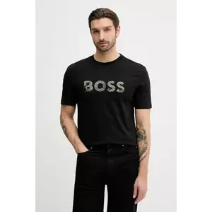 BOSS Orange tricou din bumbac Te_Insignia imagine