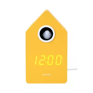 Karlsson Ceas deșteptător de masă cu LED și cuc Cuckoo LED 16 cm imagine