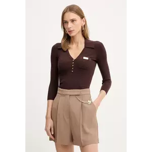 Elisabetta Franchi bluză cu mătase imagine