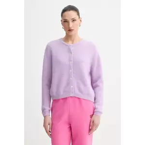 American Vintage cardigan din amestec de lână GILET ML COL ROND imagine