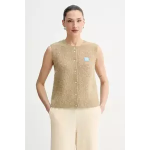 American Vintage vestă din amestec de lână imagine