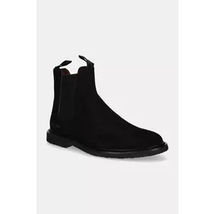 Common Projects botine din piele intoarsa Chelsea in Waxed Suede imagine