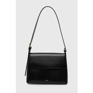 A.P.C. poseta de piele sac virginie flap imagine