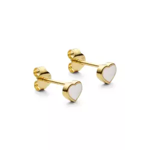 Design Letters cercei din argint placat cu aur imagine