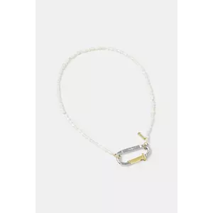 Aries colier Mini Carabiner Pearl Necklace imagine