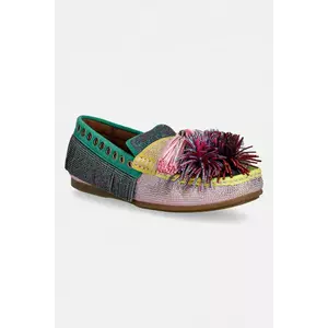 Kurt Geiger London mocasini din piele intoarsa Pom Pom Moccasin imagine