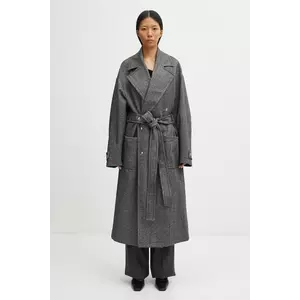 Fiorucci haină cu lână Herringbone Maxi imagine