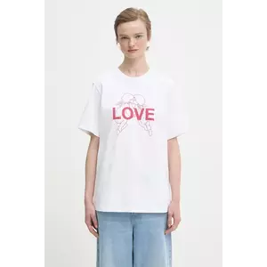 Fiorucci tricou din bumbac Kissing Angels Love Print Regular imagine