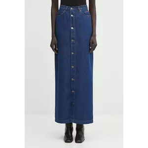 Fiorucci fustă jeans Open Front Embroidered Maxi Denim imagine
