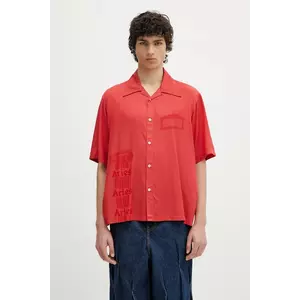 Aries cămașă Ancient Column Satin Viscose Hawaiian Shirt imagine