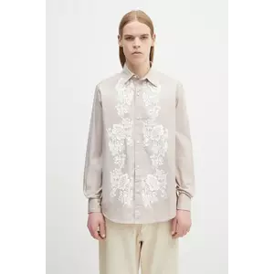 Aries cămașă din bumbac Lace Overprinted Poplin Shirt imagine