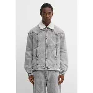 Aries geacă jeans Sherpa Denim Car Coat imagine