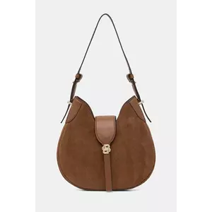 BOSS geantă de mână din piele întoarsă BOSS BEYOND Hobo S imagine