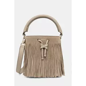 BOSS poșetă de piele Lenah S Bucket FR imagine