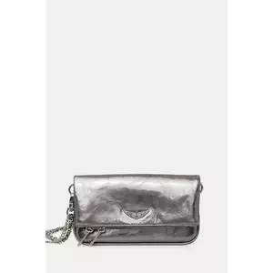 ZADIG&VOLTAIRE geantă de piele ROCK NANO VINTAGE METAL imagine